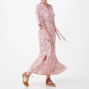 Haute Hippie Pink Snake Print Maxi Medium